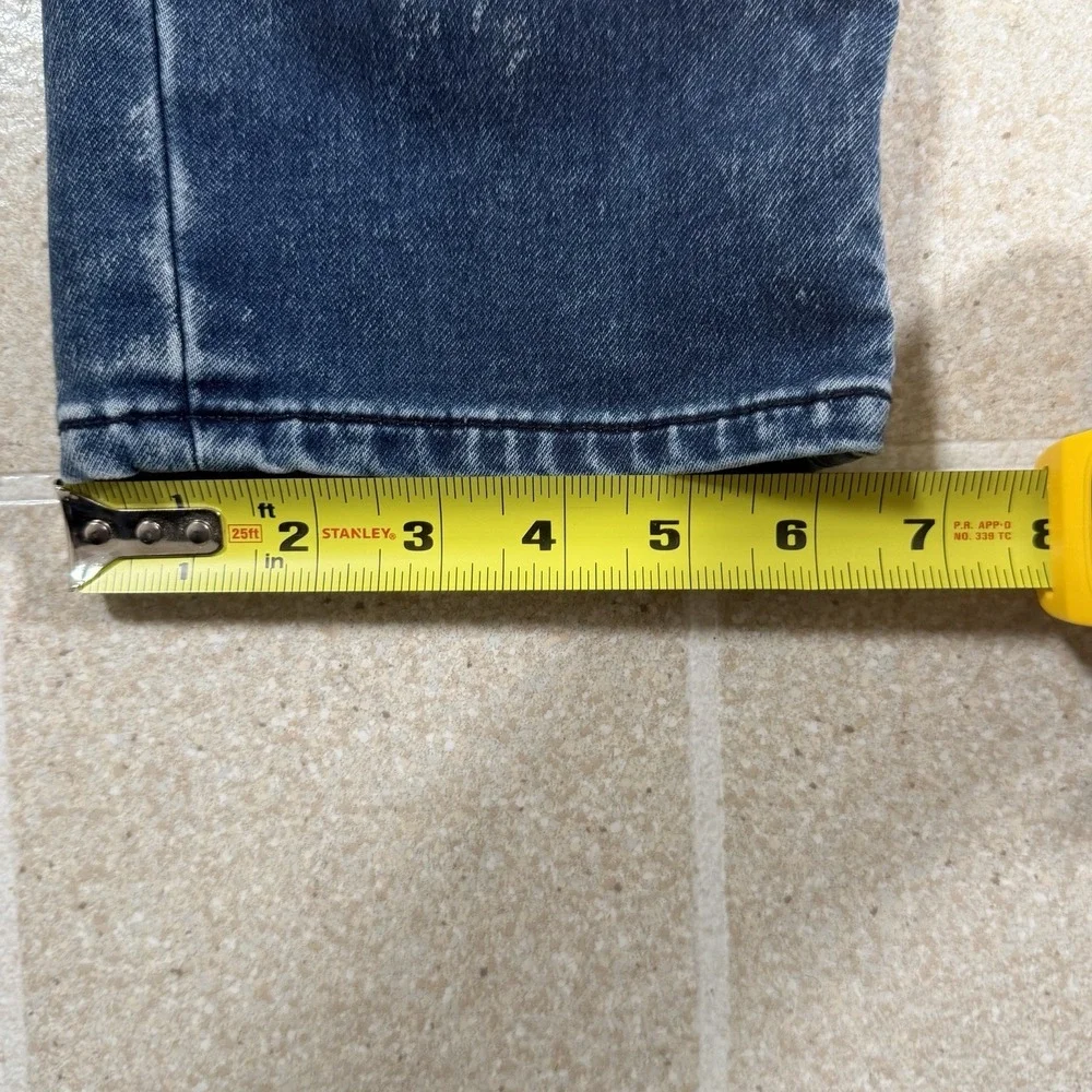 True Religion Jeans Mens 42x32 Blue Rocco Relaxed Skinny Distressed Denim